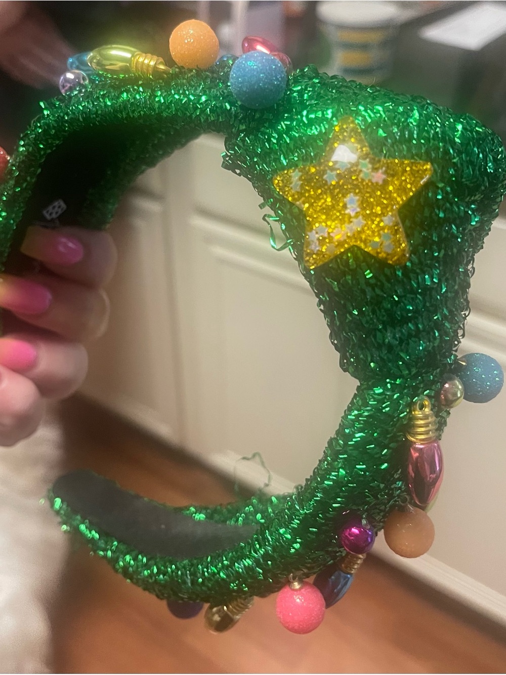 Brianna Cannon Christmas lights headband